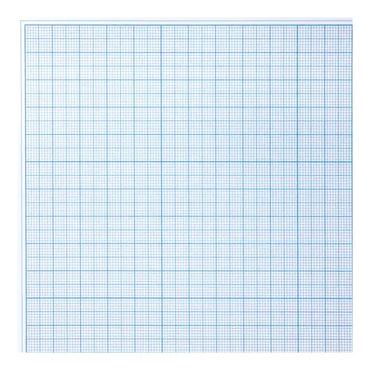 Бумага масштабно-координатная (миллиметровая), планшет А4, голубая, 20 листов, 80 г/м2, STAFF, 113490, фото 2