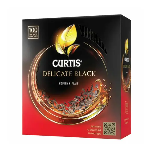 Чай CURTIS &quot;Delicate Black&quot; черный мелкий лист 100 сашетов, 101014, фото 3