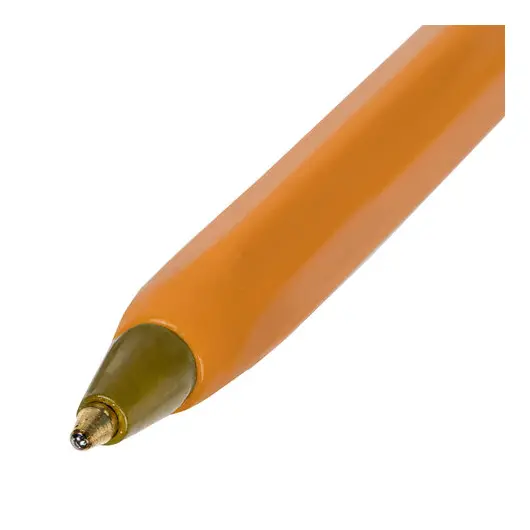 Ручка шариковая STAFF &quot;Basic Orange BP-01&quot;, письмо 750 метров, СИНЯЯ, длина корпуса 14 см, узел 1 мм, 143740, фото 4