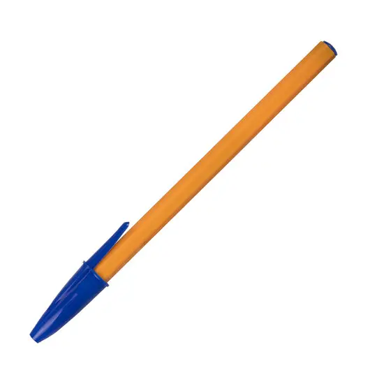 Ручка шариковая STAFF &quot;Basic Orange BP-01&quot;, письмо 750 метров, СИНЯЯ, длина корпуса 14 см, узел 1 мм, 143740, фото 2
