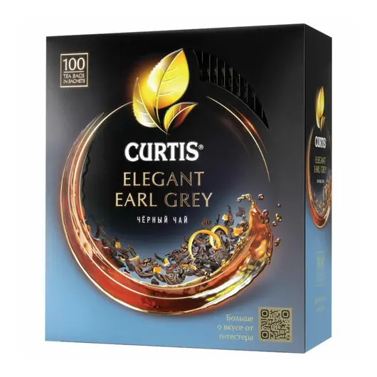 Чай CURTIS &quot;Elegant Earl Grey&quot; черный ароматизированный мелкий лист 100 сашетов, 101015, фото 3