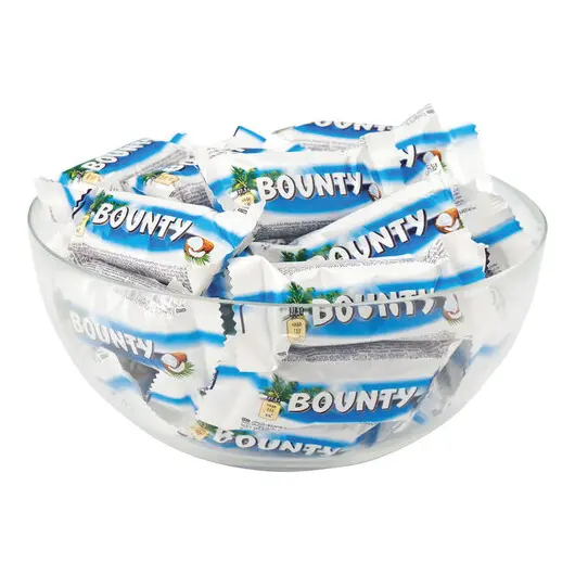 Конфеты шоколадные BOUNTY minis, весовые, 1 кг, картонная упаковка, ш/к 76352, 56727, фото 2