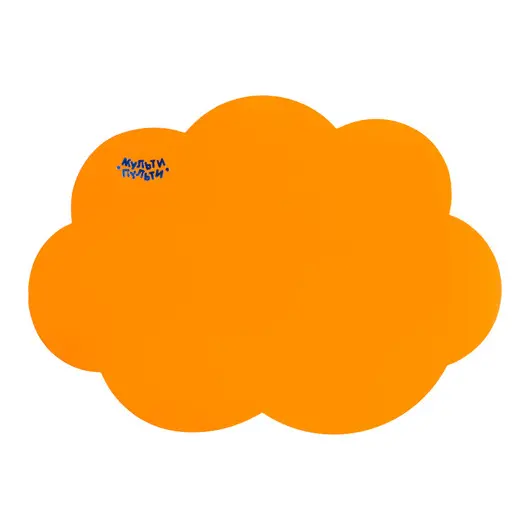 Доска для лепки Мульти-Пульти &quot;Облачко&quot;, фигурная, А5+, 800 мкм, пластик, оранжевый, фото 1