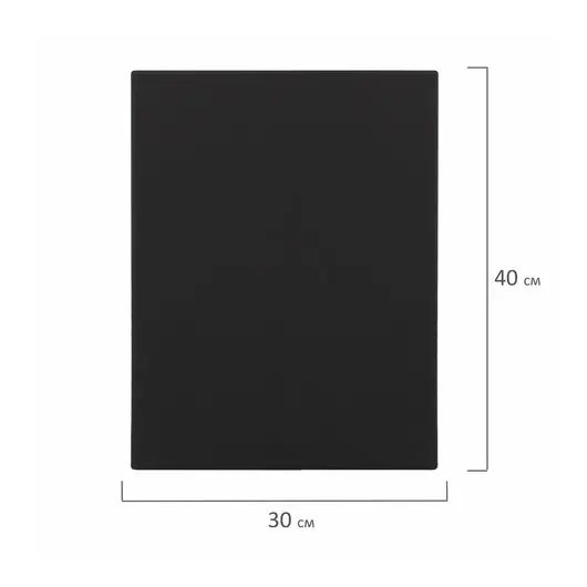 Холст на подрамнике черный BRAUBERG ART CLASSIC, 30х40см, 380г/м, хлопок, мелкое зерно, 191650, фото 7