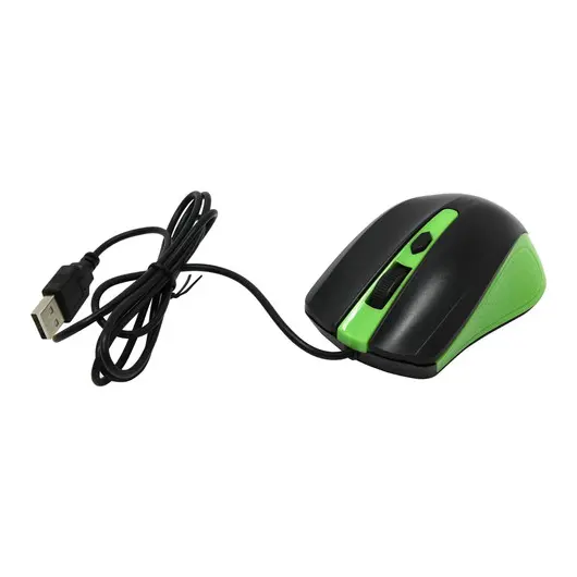 Мышь Smartbuy ONE 352, USB, зеленый, черный, 3btn+Roll, фото 1