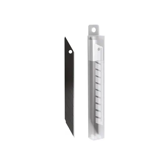 Лезвия для канцелярских ножей Berlingo, 9мм, 5шт., черный цвет,  блистер, европодвес, фото 1