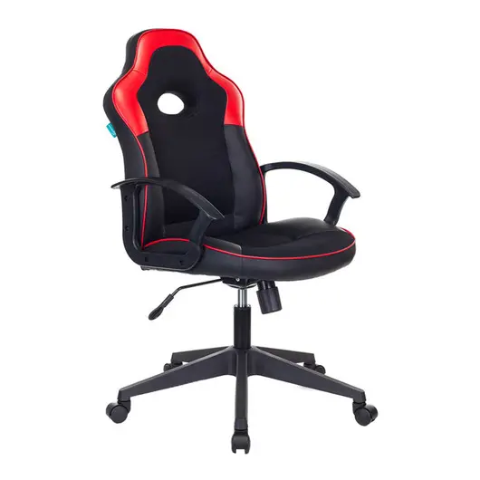 Кресло игровое ZOMBIE VIKING-11/BL-RED, PL, экокожа черный/красный, топ-ган, фото 1