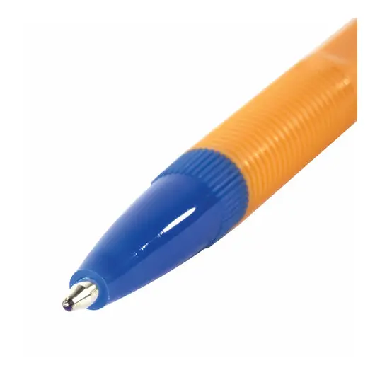 Ручка шариковая STAFF Basic Orange BP-03, СИНЯЯ, корпус оранжевый, узел 1 мм, линия 0,5 мм, 143741, фото 3