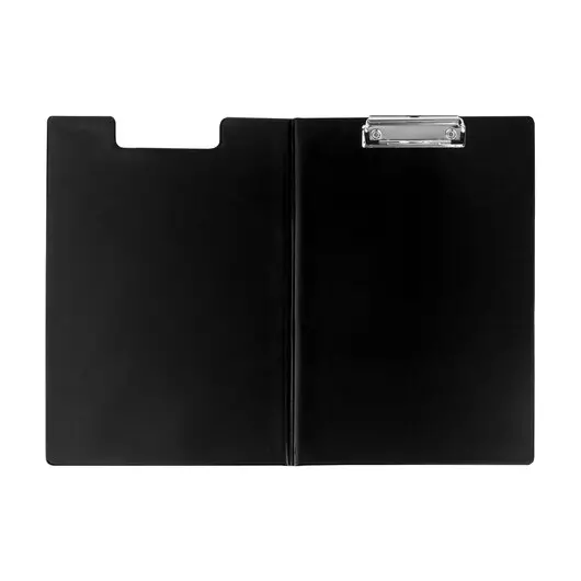 Папка-планшет STAFF, А4 (318х228 мм), с прижимом и крышкой, картон/ПВХ, ЧЕРНАЯ, 229557, фото 3