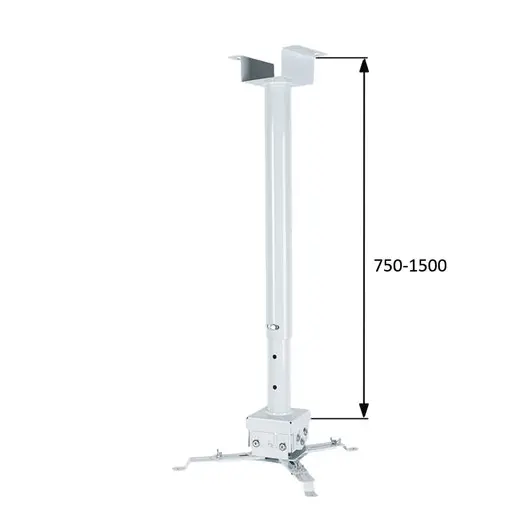 Кронштейн для проектора настенно-потолочный VLK TRENTO-84W, 700-1200 мм, до 15 кг, на, TRENTO-85W, фото 2