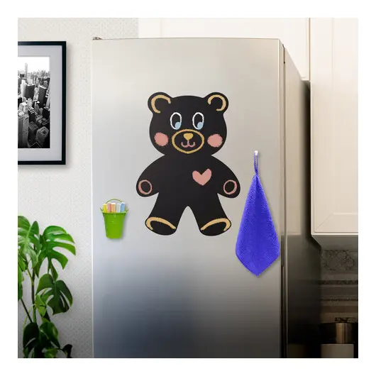Доска на холодильник магнитно-меловая 30х40 см &quot;Teddy Bear&quot; с набором аксессуаров, BRAUBERG, 237841, фото 4