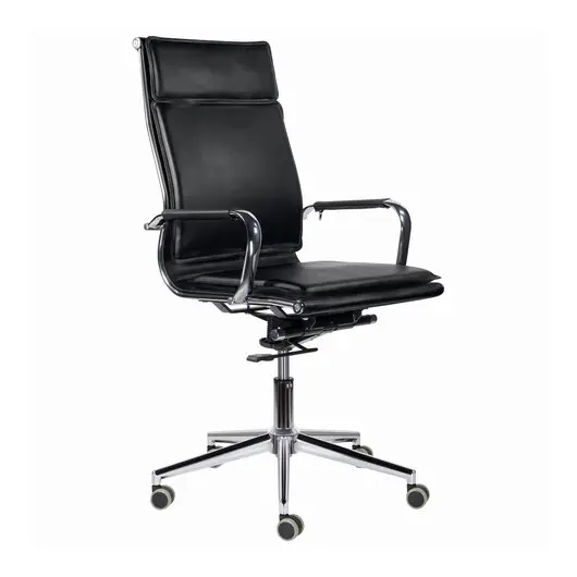 Кресло офисное BRABIX PREMIUM &quot;Kayman EX-532&quot;, экокожа, хром, черное, 532543, фото 1