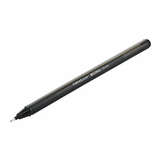 Ручка шариковая масляная PENSAN Buro, ЧЕРНАЯ, игольчатый узел 1мм, линия 0,8мм, 2270 ш/к 4477, фото 3