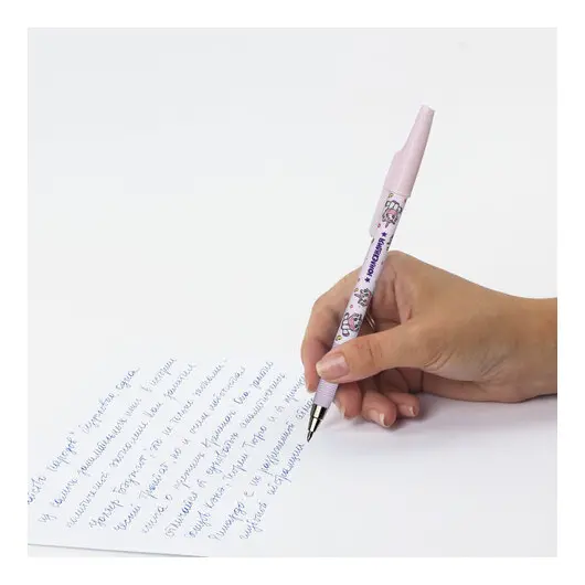 Ручка шариковая ЮНЛАНДИЯ &quot;UNICORN&quot;, синяя, SOFT TOUCH покрытие, узел 0,7 мм, линия письма 0,35 мм, 143726, фото 8