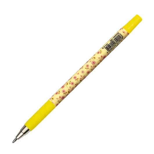 Ручка шариковая ЮНЛАНДИЯ &quot;FLOWERS&quot;, синяя, SOFT TOUCH покрытие, узел 0,7 мм, линия письма 0,35 мм, 143732, фото 3