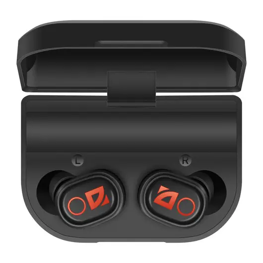 Наушники с микрофоном (гарнитура) DEFENDER TWINS 639, Bluetooth, беспроводные, черные, 63639, фото 6