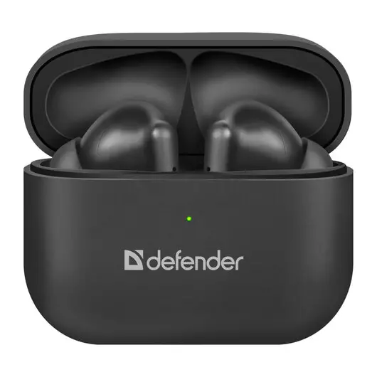 Наушники с микрофоном (гарнитура) DEFENDER TWINS 907, Bluetooth, беспроводные, черные, 63907, фото 3