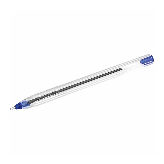 Ручка шариковая масляная PENSAN 2021, СИНЯЯ, трехгранная, узел 1мм, линия 0,8мм, 2021/S50 ш/к 2207, фото 3