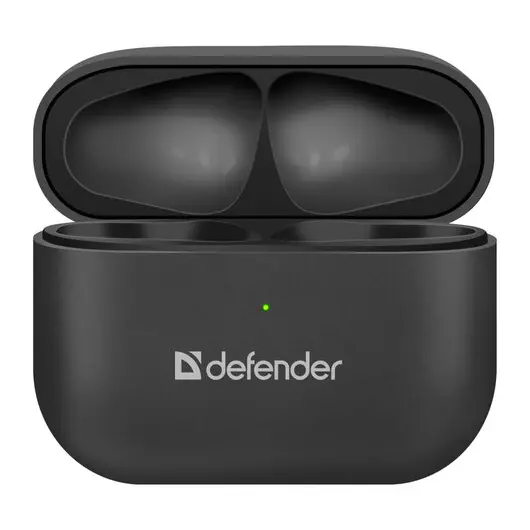 Наушники с микрофоном (гарнитура) DEFENDER TWINS 907, Bluetooth, беспроводные, черные, 63907, фото 4