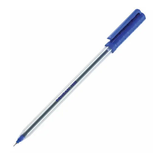 Ручка шариковая масляная PENSAN 1005, СИНЯЯ, корпус прозрачный, 0,7мм, линия 0,5мм, 1005 ш/к 0128, фото 1