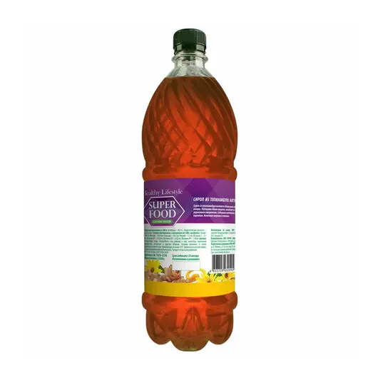 Заменитель сахара натуральный, сироп из топинамбура HEALTHY LIFESTYLE, 1,25 кг, пластиковая бутылка, HL 7053-1250, фото 2