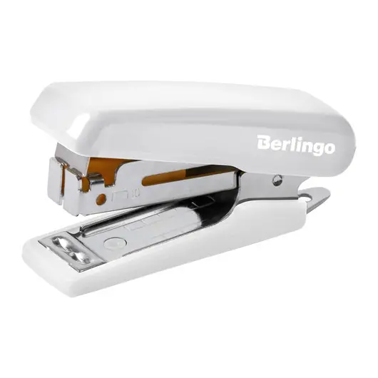 Мини-степлер №10 Berlingo &quot;Comfort&quot; до 10л., пластиковый корпус, белый, фото 1
