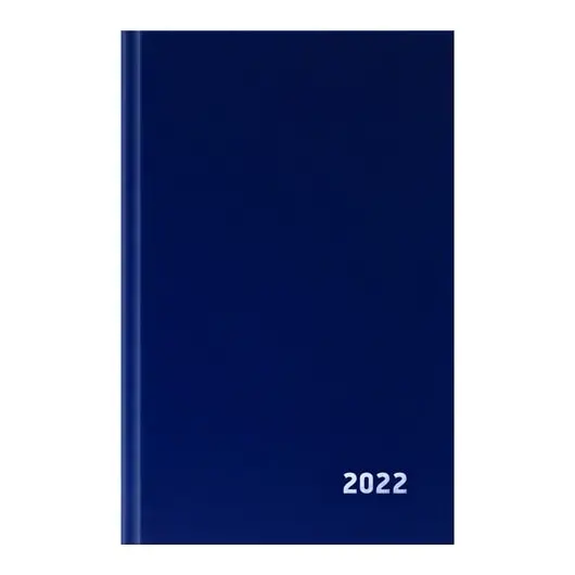 Ежедневник датир. 2022г., A5, 168л., бумвинил, OfficeSpace, синий, фото 1