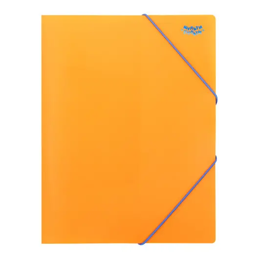 Папка на резинке Мульти-Пульти, А4, 500мкм, оранжевая, фото 1
