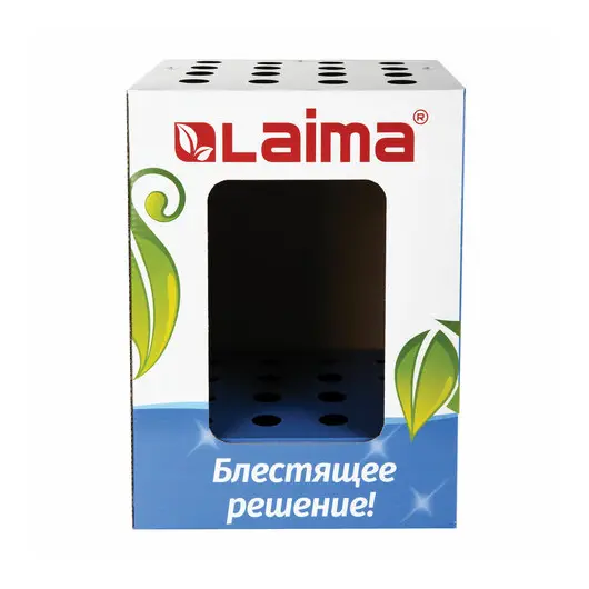 Дисплей для швабр напольный LAIMA, 50х37х37 см, 16 отверстий, картон, 504998, фото 1