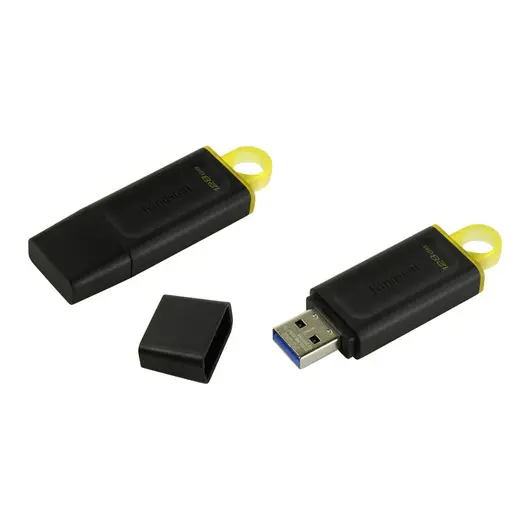 Память Kingston &quot;Exodia&quot; 128GB, USB 3.2 Flash Drive, черный, фото 1