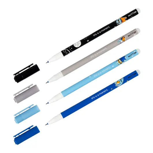 Ручка гелевая стираемая MESHU &quot;Space Adventure&quot;, синяя, 0,5мм, корпус ассорти, фото 1