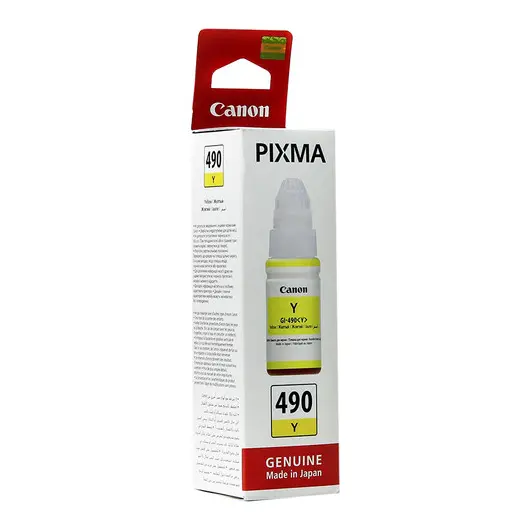 Картридж ориг. Canon GI-490Y Yellow желтый для PIXMA G1400/2400/3400 (7000стр), фото 1