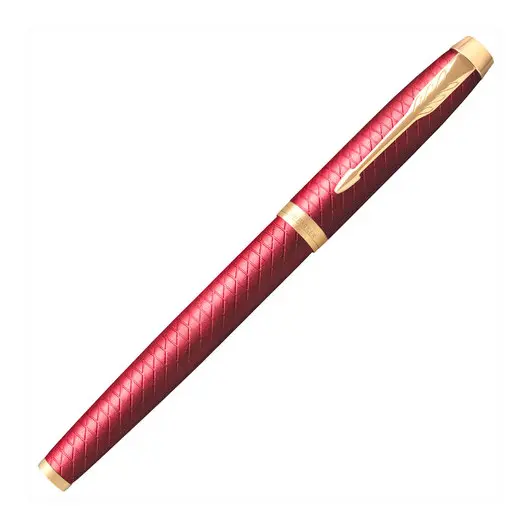 Ручка-роллер PARKER &quot;IM Premium Red GT&quot;, корпус красный лак, позолоченные детали, черная, 2143647, фото 2