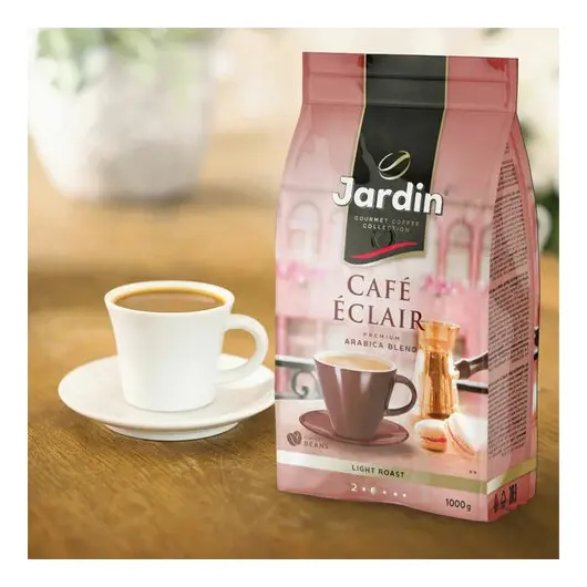 Кофе в зернах JARDIN &quot;Cafe Eclair&quot; (Кафе Эклер), 1000г, вакуумная упаковка, ш/к 16288, 1628-06, фото 5