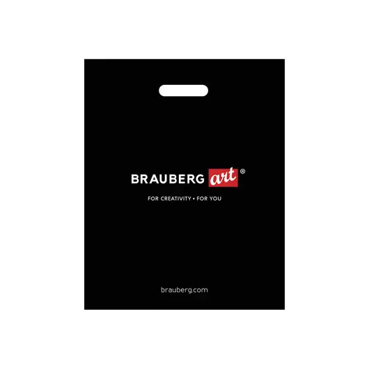 Пакет презентационно-упаковочный BRAUBERG ART, 32х40 см, усиленная ручка, фото 1