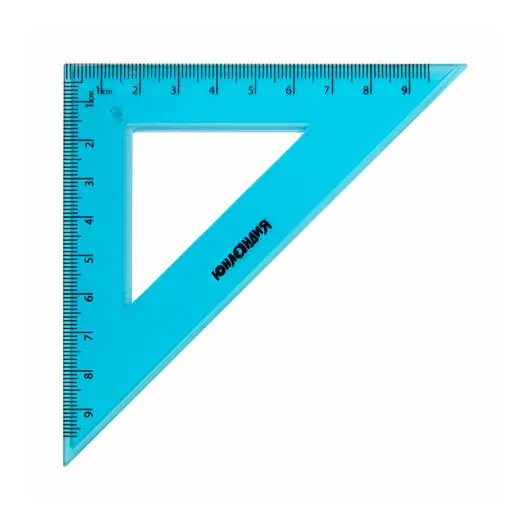 Набор чертежный средний ЮНЛАНДИЯ &quot;Color&quot;, (линейка 20 см, 2 треугольника, транспортир), 210755, фото 5