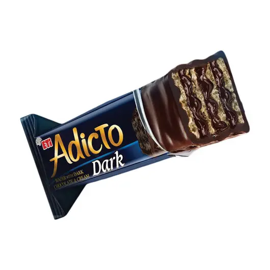 Батончик вафельный глазированный ADICTO с темным шоколадом (24 шт. х 50 г), 1,2 кг, 71575 (11575), фото 4