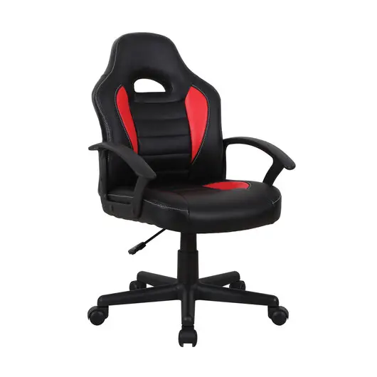 Кресло компьютерное BRABIX &quot;Spark GM-201&quot;, экокожа, черное/красное, 532503, фото 2