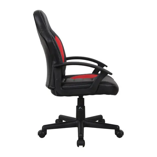 Кресло компьютерное BRABIX &quot;Spark GM-201&quot;, экокожа, черное/красное, 532503, фото 3
