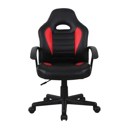 Кресло компьютерное BRABIX &quot;Spark GM-201&quot;, экокожа, черное/красное, 532503, фото 6