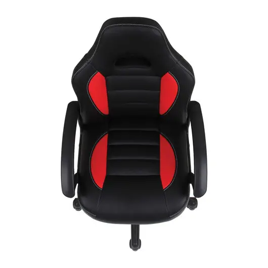 Кресло компьютерное BRABIX &quot;Spark GM-201&quot;, экокожа, черное/красное, 532503, фото 8