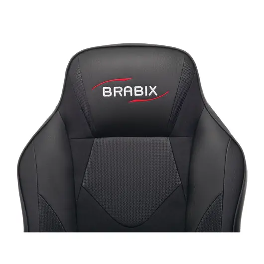 Кресло компьютерное BRABIX &quot;Game GM-017&quot;, экокожа/ткань, черное, 532641, GM-017_532641, фото 5