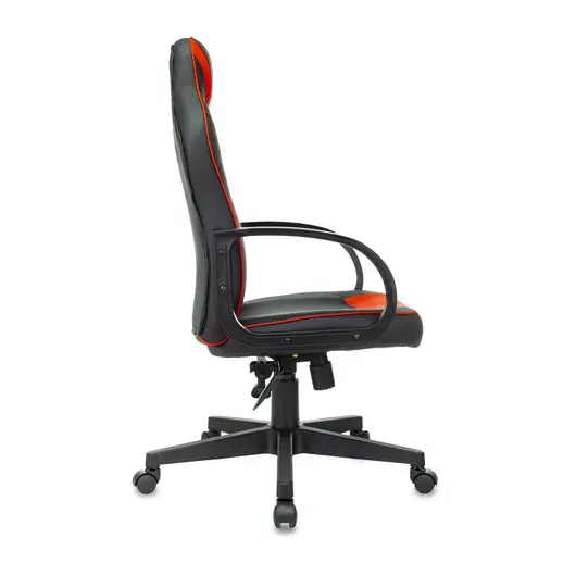 Кресло компьютерное BRABIX &quot;Game GM-017&quot;, экокожа/ткань, черное/красное, 532642, GM-017_532642, фото 2