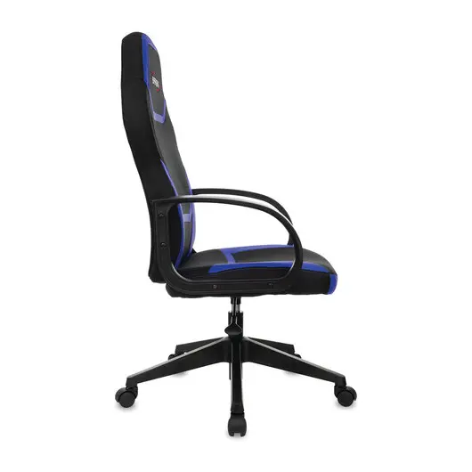 Кресло компьютерное BRABIX &quot;Alpha GM-018&quot;, ткань/экокожа, черное/синее, 532638, GM-018_532638, фото 2