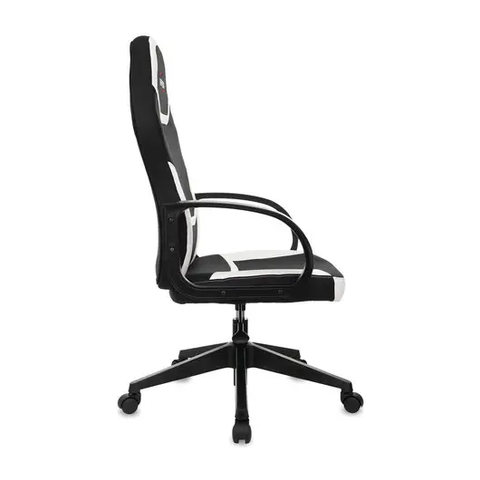 Кресло компьютерное BRABIX &quot;Alpha GM-018&quot;, ткань/экокожа, черное/белое, 532640, GM-018_532640, фото 2