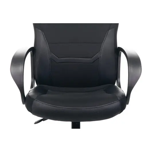 Кресло компьютерное BRABIX &quot;Alpha GM-018&quot;, ткань/экокожа, черное, 532636, GM-018_532636, фото 7