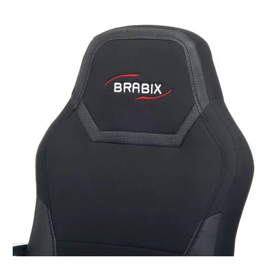 Кресло компьютерное BRABIX &quot;Alpha GM-018&quot;, ткань/экокожа, черное, 532636, GM-018_532636, фото 6