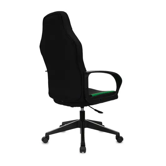 Кресло компьютерное BRABIX &quot;Alpha GM-018&quot;, ткань/экокожа, черное/зеленое, 532639, GM-018_532639, фото 3