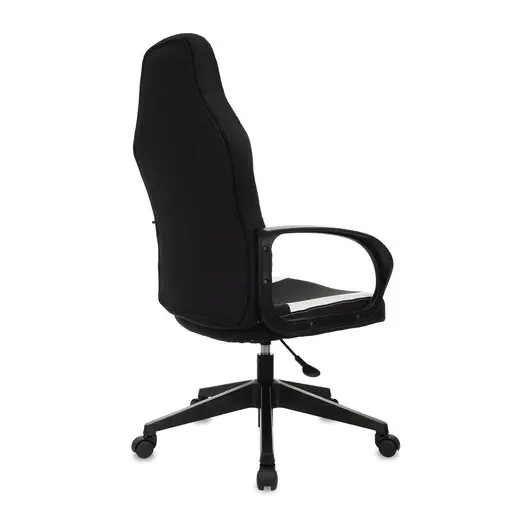 Кресло компьютерное BRABIX &quot;Alpha GM-018&quot;, ткань/экокожа, черное/белое, 532640, GM-018_532640, фото 3