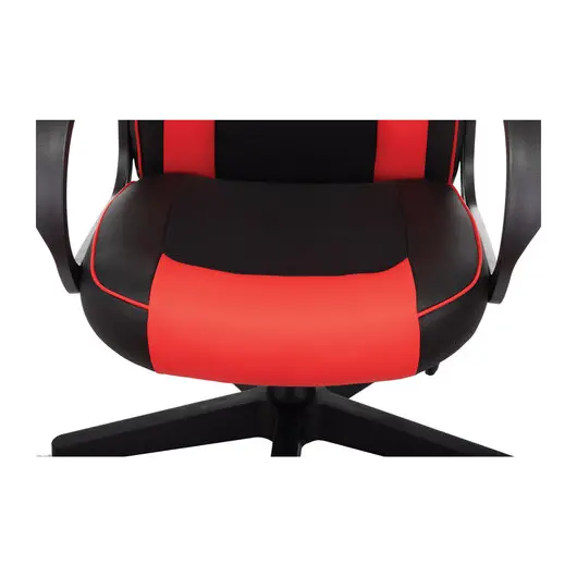 Кресло компьютерное BRABIX &quot;Game GM-017&quot;, экокожа/ткань, черное/красное, 532642, GM-017_532642, фото 7